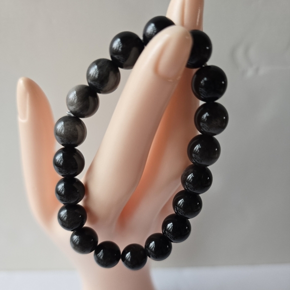 10mm Natural Grey Hawk eye - Picture 2 of 15